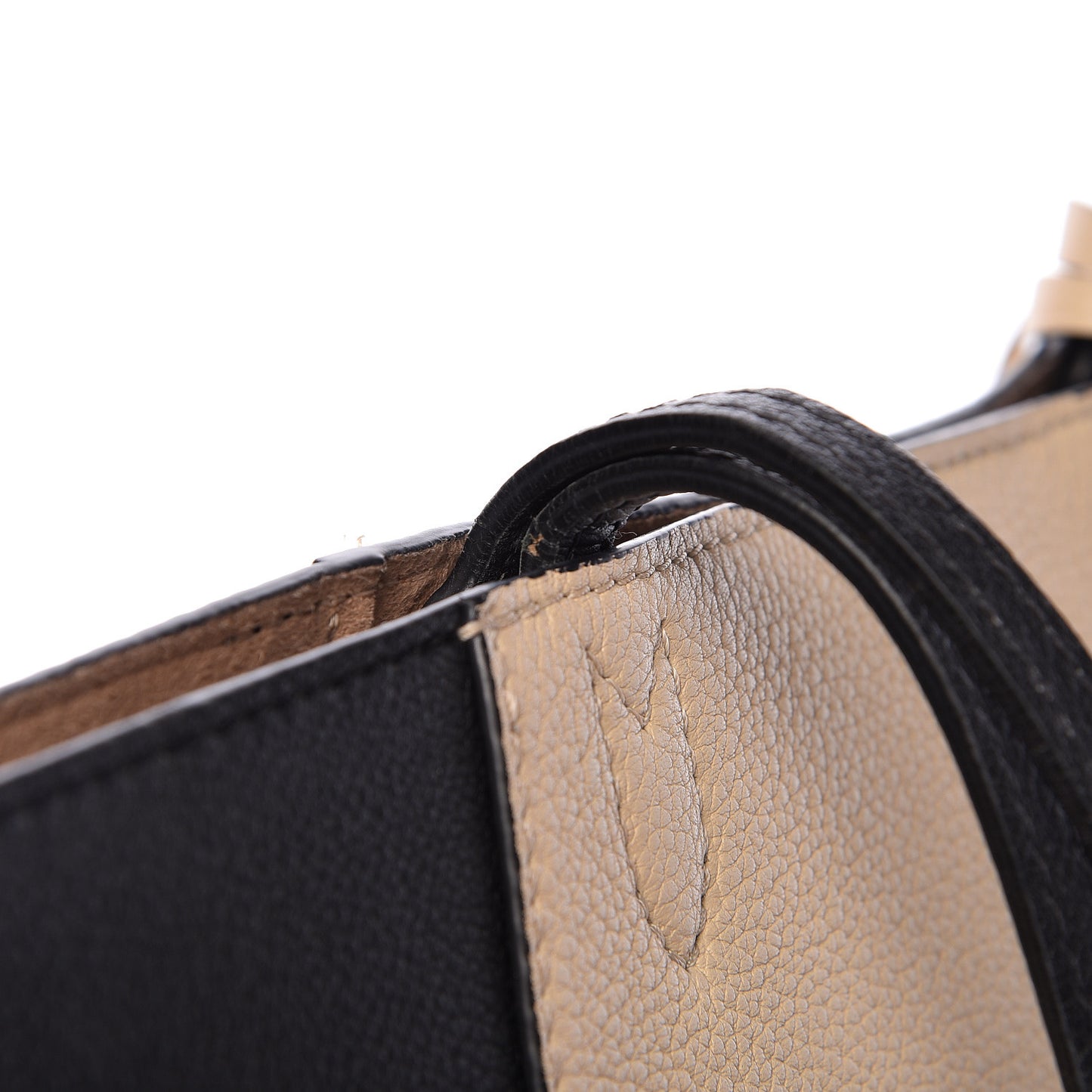 Calfskin Lockme Cabas Vanille Black
