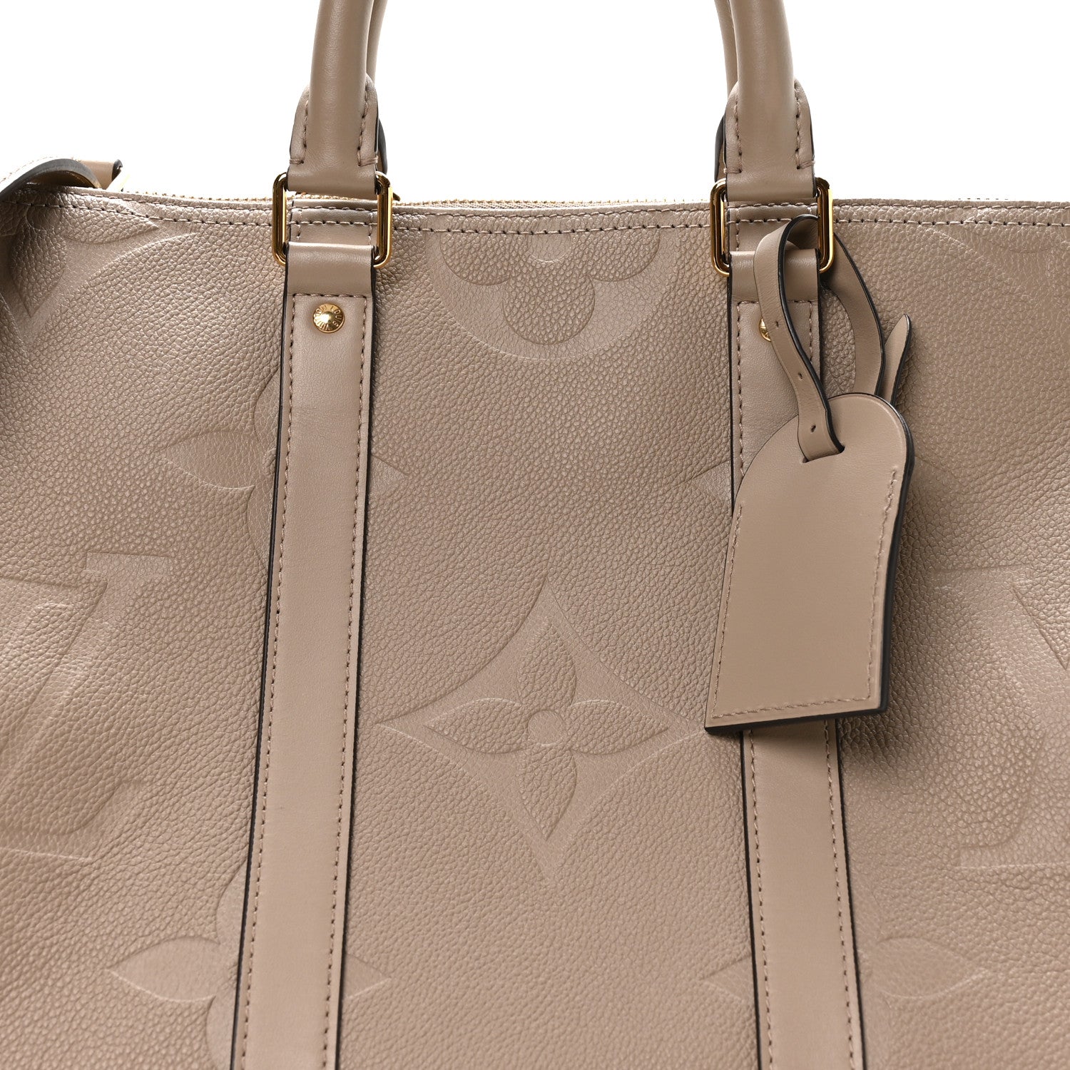 Louis Vuitton Empreinte Monogram Giant Keepall Bandouliere 45 Tourterelle 6 of 9