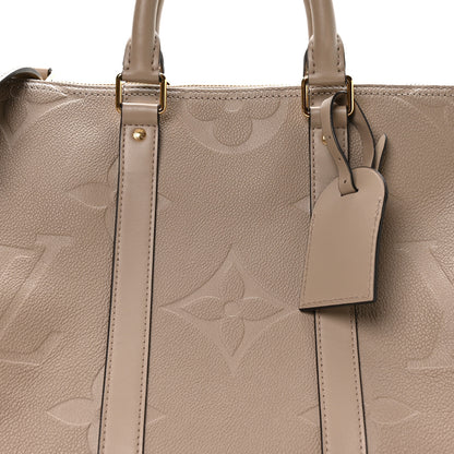 Louis Vuitton Empreinte Monogram Giant Keepall Bandouliere 45 Tourterelle 6 of 9