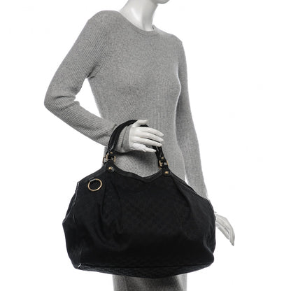 Gucci Monogram Large Sukey Tote Black 2 of 6