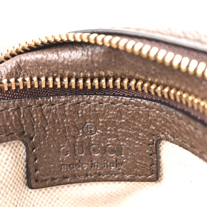 Gucci GG Supreme Monogram Textured Dollar Calfskin Web Medium Blondie Top Handle Shoulder Flap Bag Beige Ebony New Acero 6 of 10