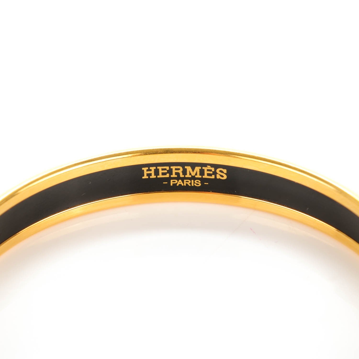 Hermes Enamel Printed Narrow Coup De Fouet Bracelet 62 3 of 5