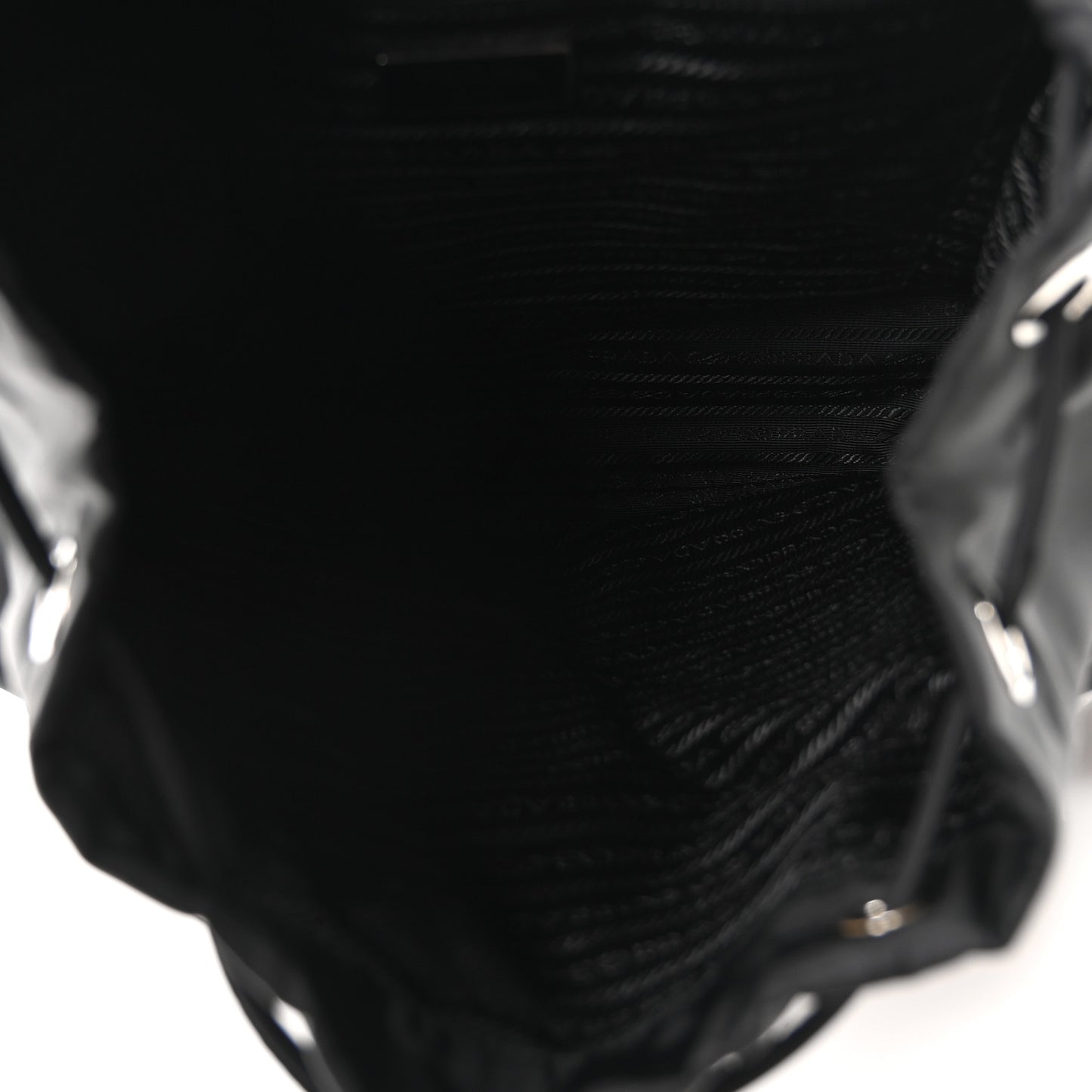 Tessuto Nylon Saffiano Medium Backpack Black