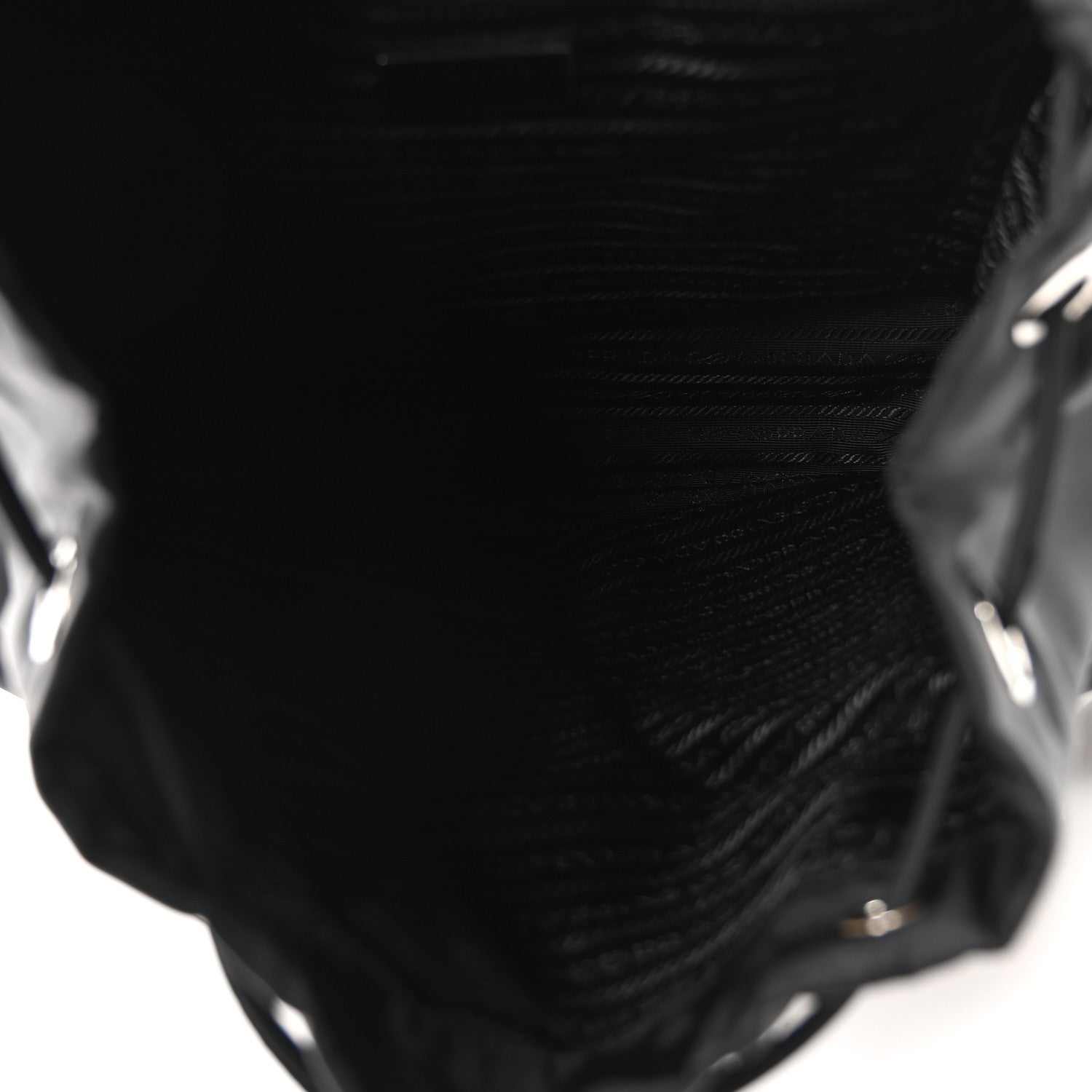 Prada Tessuto Nylon Saffiano Medium Backpack Black 5 of 10