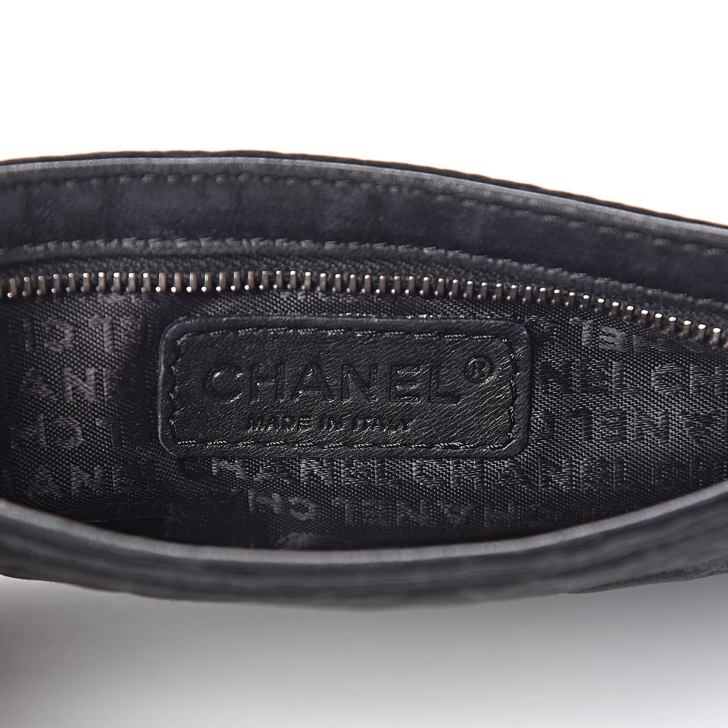 Satin Camellia Evening Bag Black