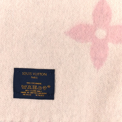 Louis Vuitton Cashmere Monogram Reykjavik Scarf Bleu Rose 3 of 3