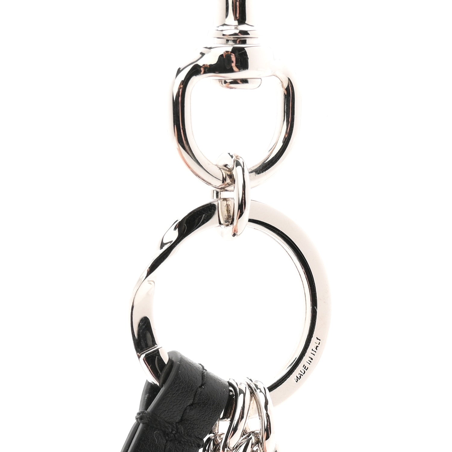 Gucci Calfskin Half Horsebit GG Key Charm Black 4 of 4