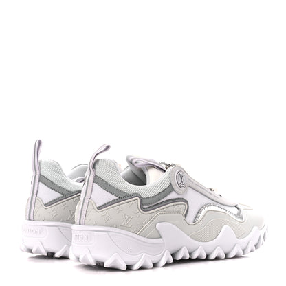 Louis Vuitton Technical Fabric LV Rush Sneakers 38.5 Silver 4 of 9