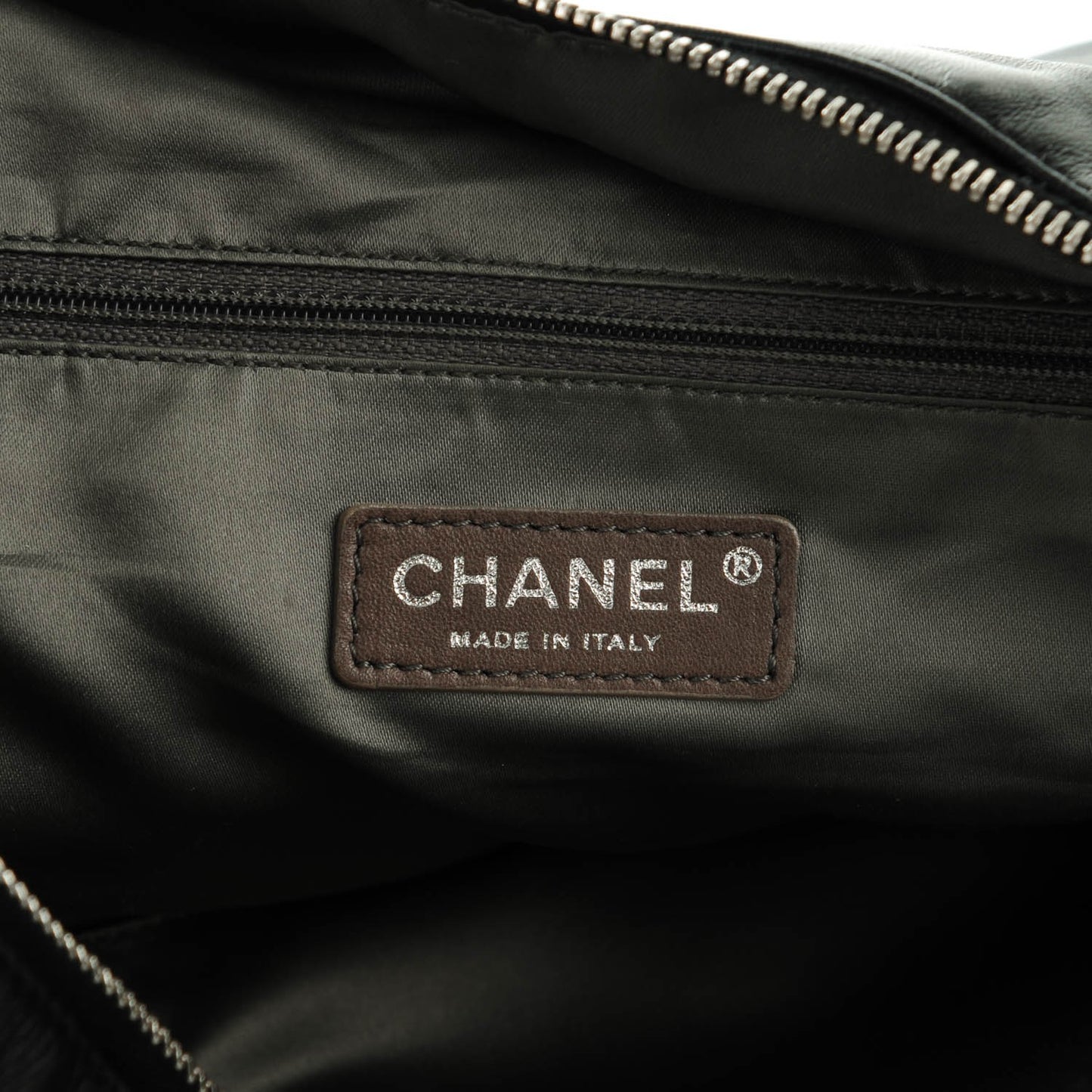 Calfskin Modern Chain Hobo Black