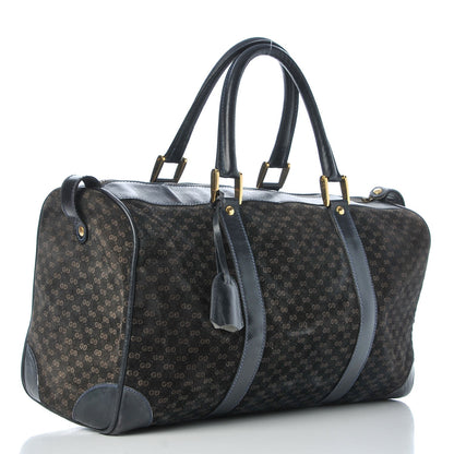 Gucci Velvet Mini GG Monogram Boston Duffle Bag Blue 3 of 15