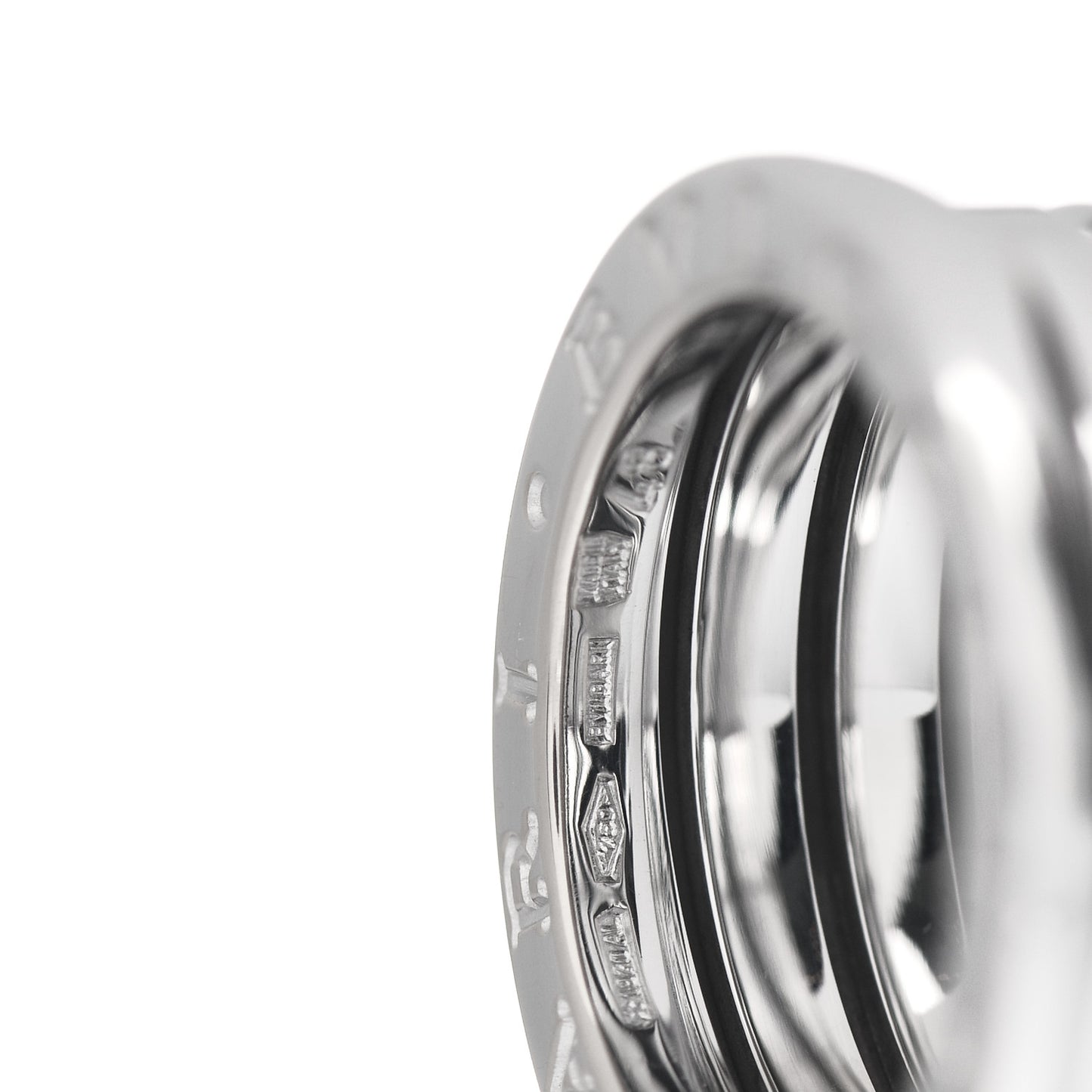 18K White Gold B.Zero1 Four-Band Ring 48 4.5