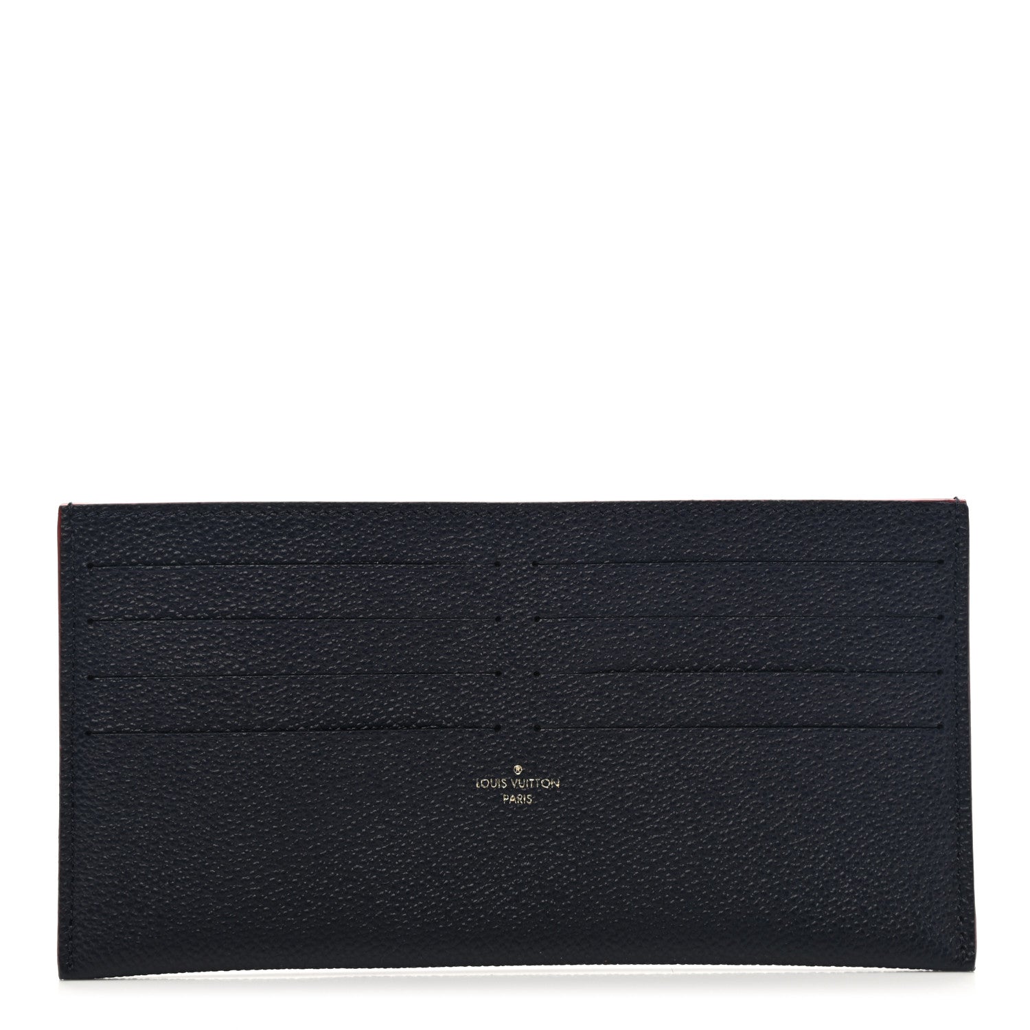 Louis Vuitton Calfskin Felicie Chain Wallet Card Holder Insert Marine Rouge 1 of 6