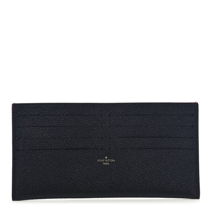 Louis Vuitton Calfskin Felicie Chain Wallet Card Holder Insert Marine Rouge 1 of 6