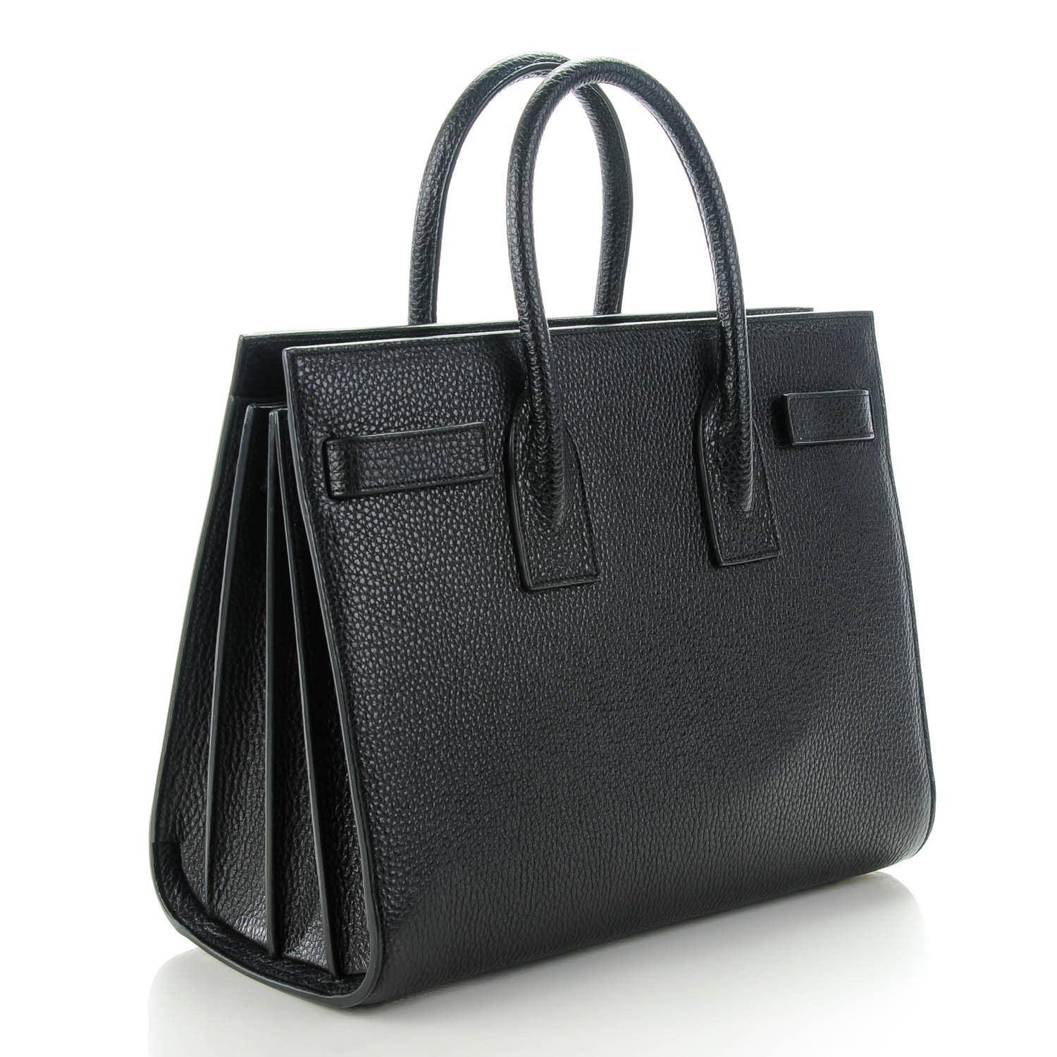 Saint Laurent Grained Calfskin Small Sac De Jour Black 3 of 7
