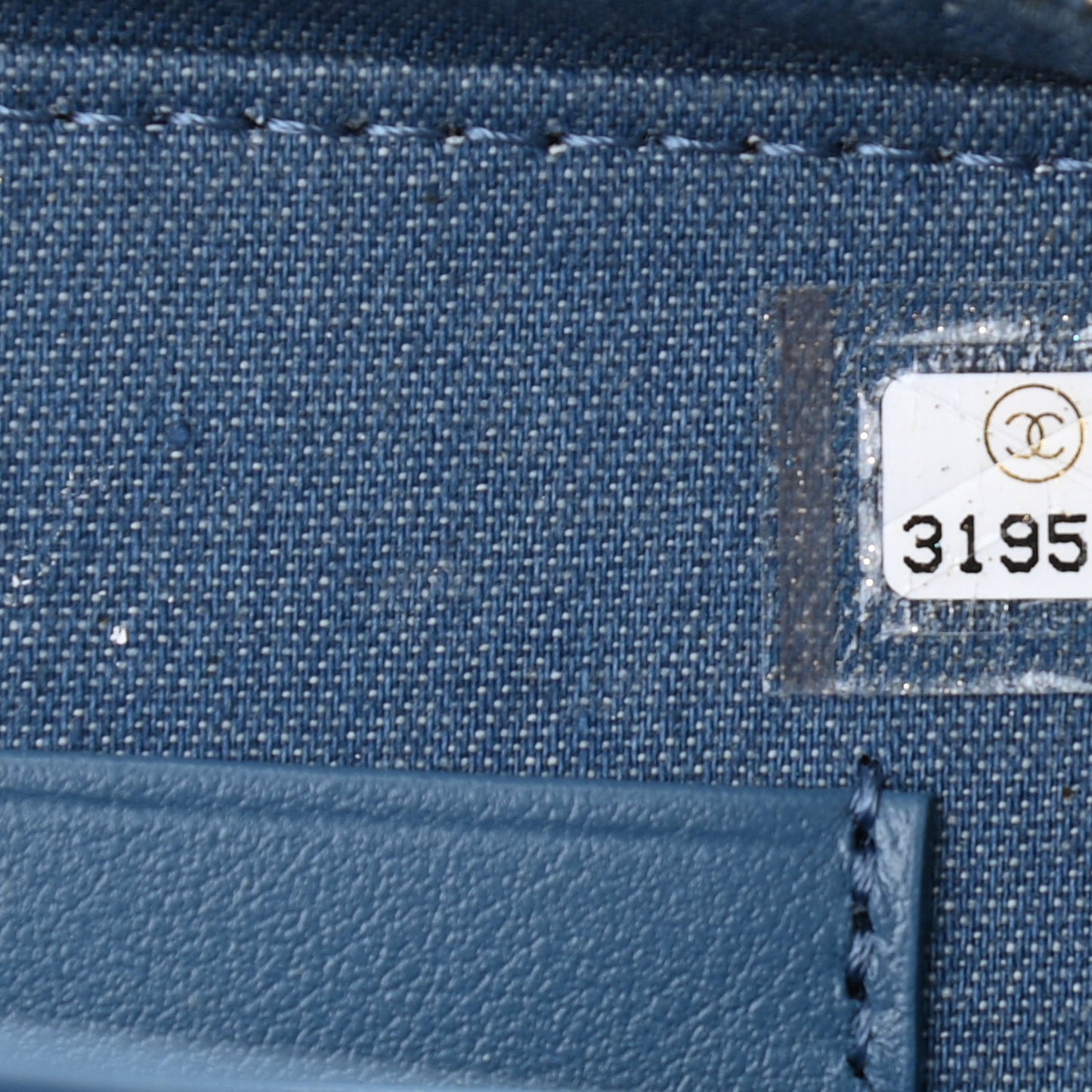 Denim Quilted CC Pearl Crush Camera Case Blue