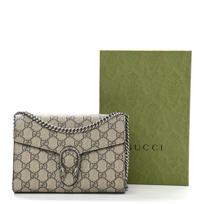 Gucci GG Supreme Monogram Mini Dionysus Chain Wallet Beige Taupe 11 of 11