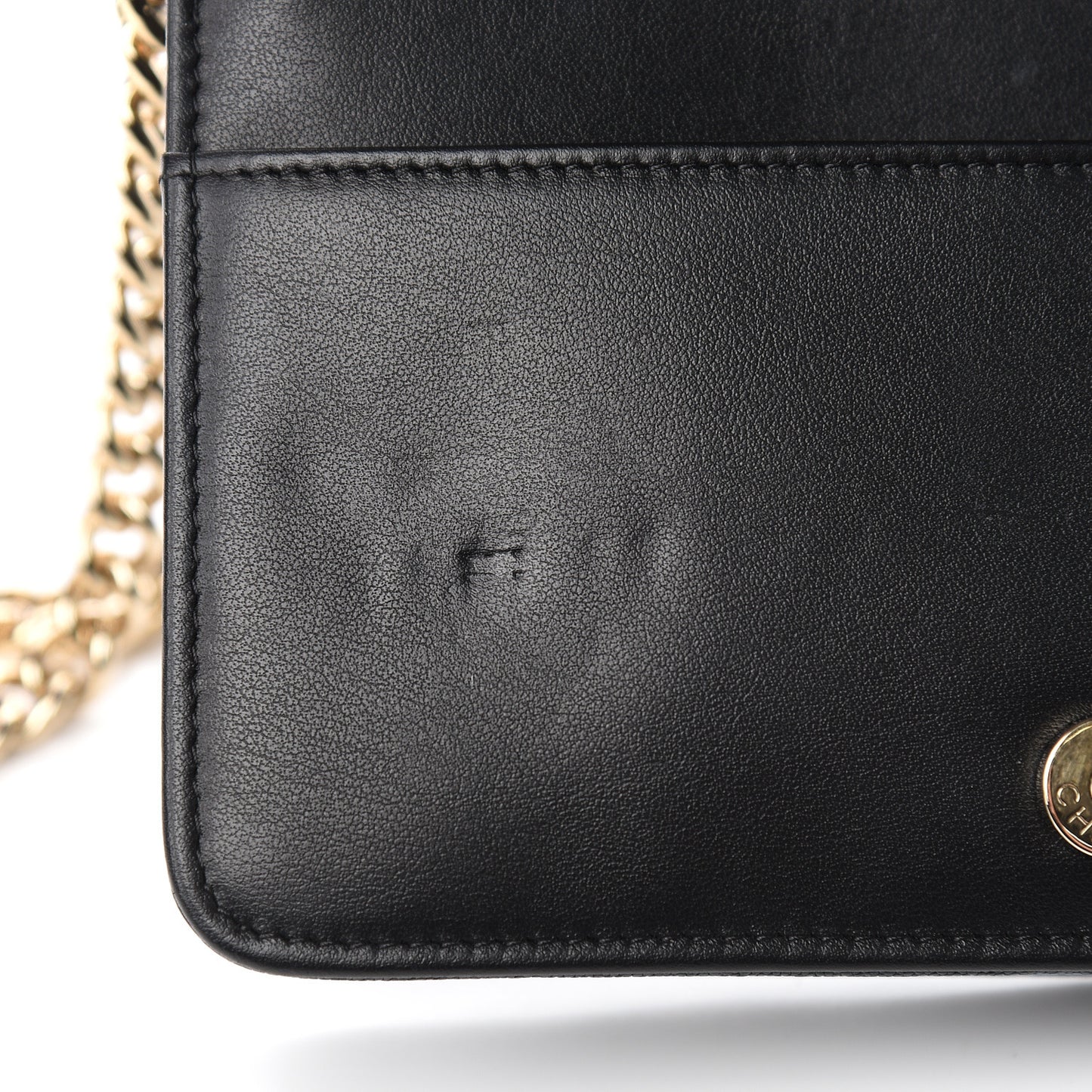 Caviar Quilted Boy Wallet On Chain WOC Black