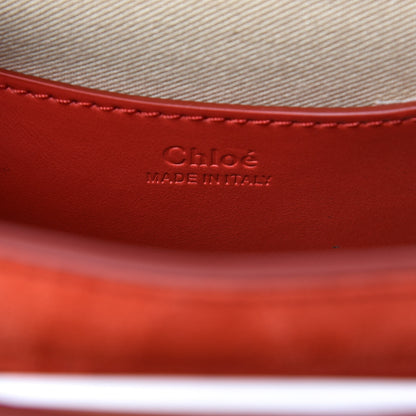 Chloe Calfskin Small Tess Bag Plaid Red 6 of 7