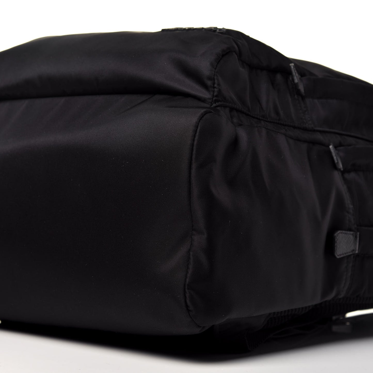 Re-Nylon Saffiano Mens Backpack Black