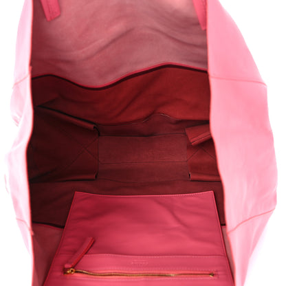 Celine Lambskin Horizontal Bi-Color Cabas Pink Rust 5 of 10