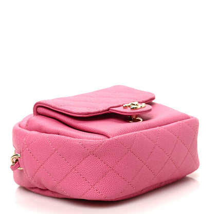 Chanel Caviar Quilted CC Day Camera Case Pink 4 of 8