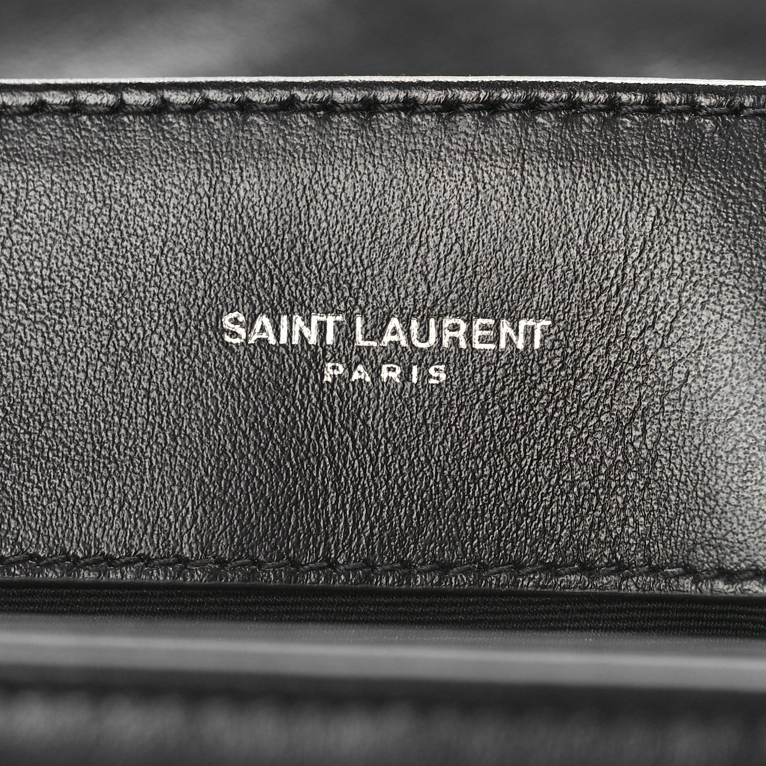 Saint Laurent Calfskin Y Quilted Monogram Medium Loulou Satchel Black 7 of 9
