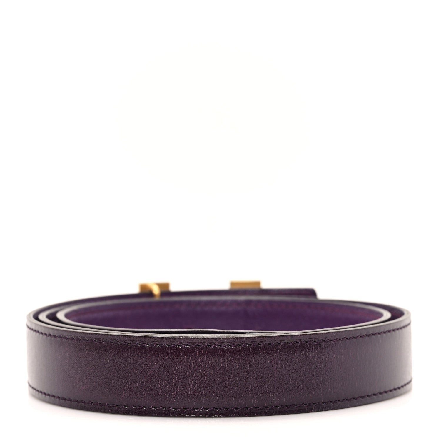 Hermes Box Evercolor 24mm Constance H Belt 85 Raisin Ultra Violet 2 of 5