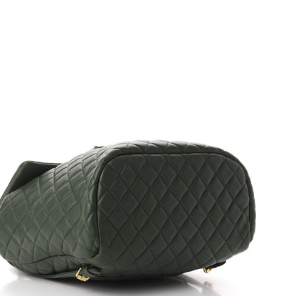 Chanel Lambskin Quilted Large Urban Spirit Backpack Dark Green 3 of 9