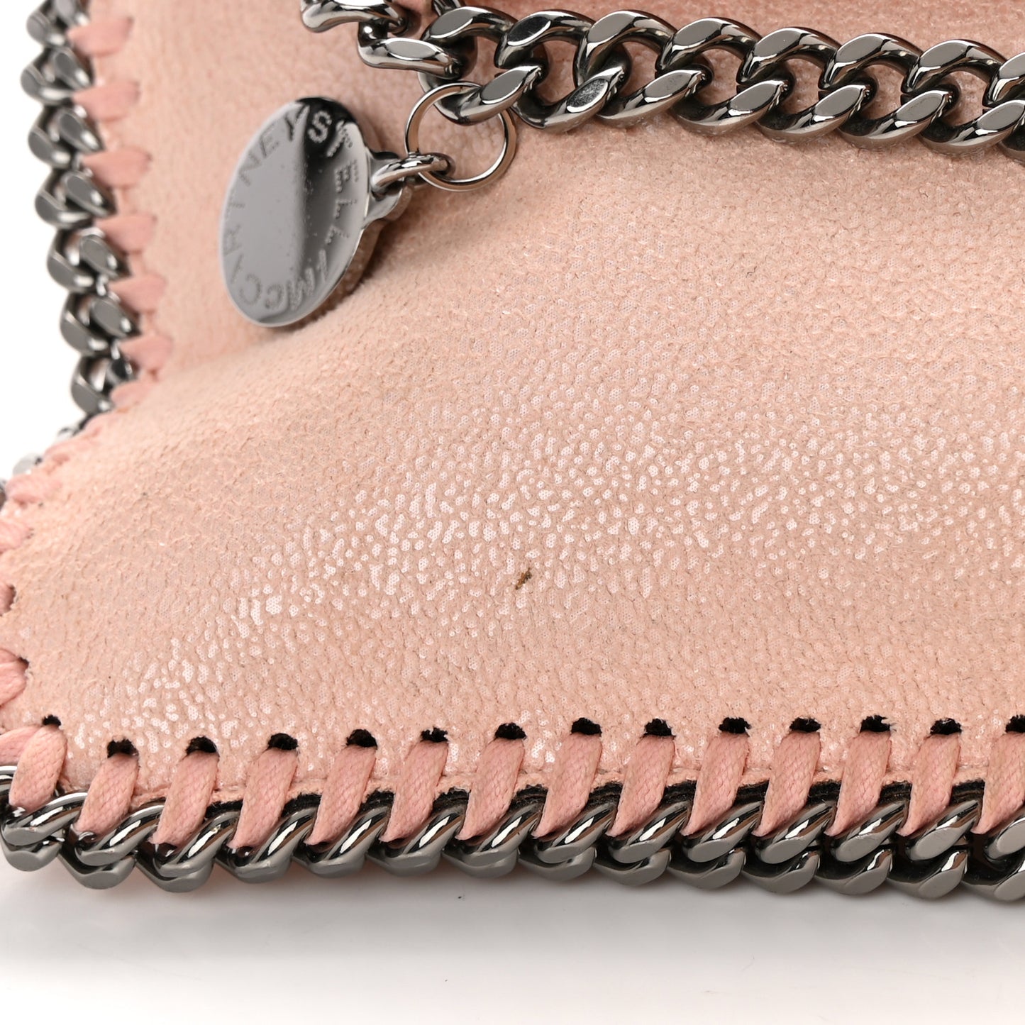 STELLA MCCARTNEY Shaggy Deer Mini Falabella Crossbody Bag Powder