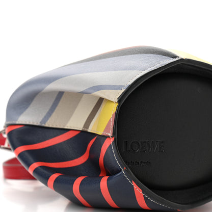Loewe Calfskin Mini Stripe Elephant Crossbody Bag Multicolor 7 of 9