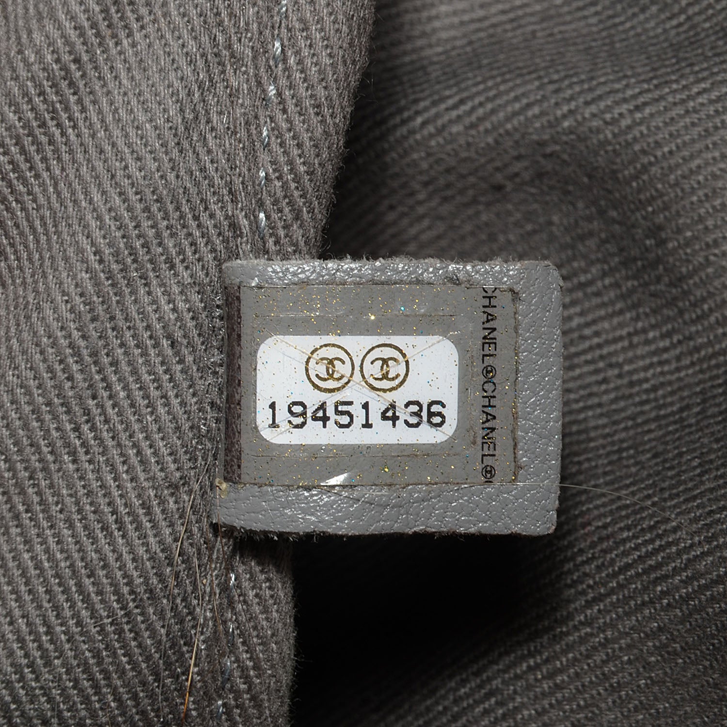 Chanel Graffiti Printed Canvas Medium Backpack Grey 6 of 7