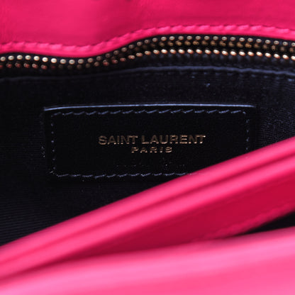 Saint Laurent Calfskin Y Quilted Monogram Toy Loulou Crossbody Bag Freesia 6 of 9