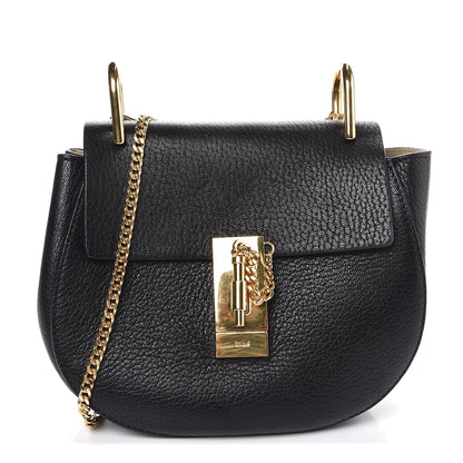 Chloe Grained Lambskin Mini Drew Shoulder Bag Black 1 of 7