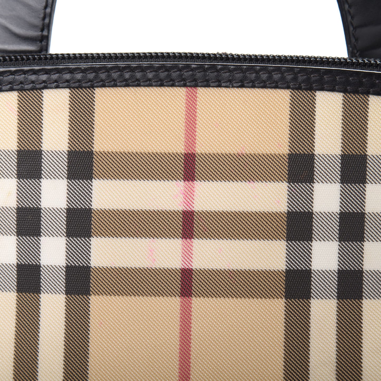 Canvas House Check Backpack Black