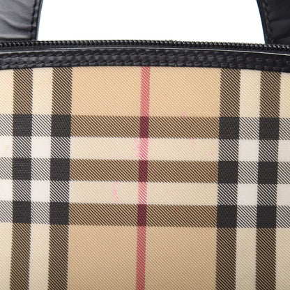 Burberry Canvas House Check Backpack Black 14 of 14
