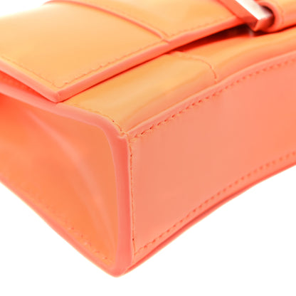 Balenciaga Shiny Box Calfskin Hourglass Chain Bag Fluo Orange 8 of 9