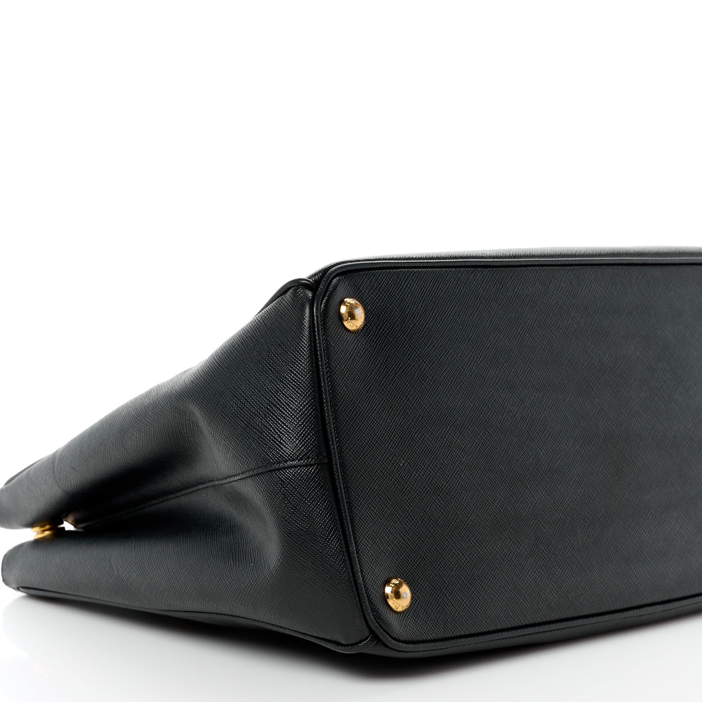 Saffiano Large Galleria Double Zip Tote Black