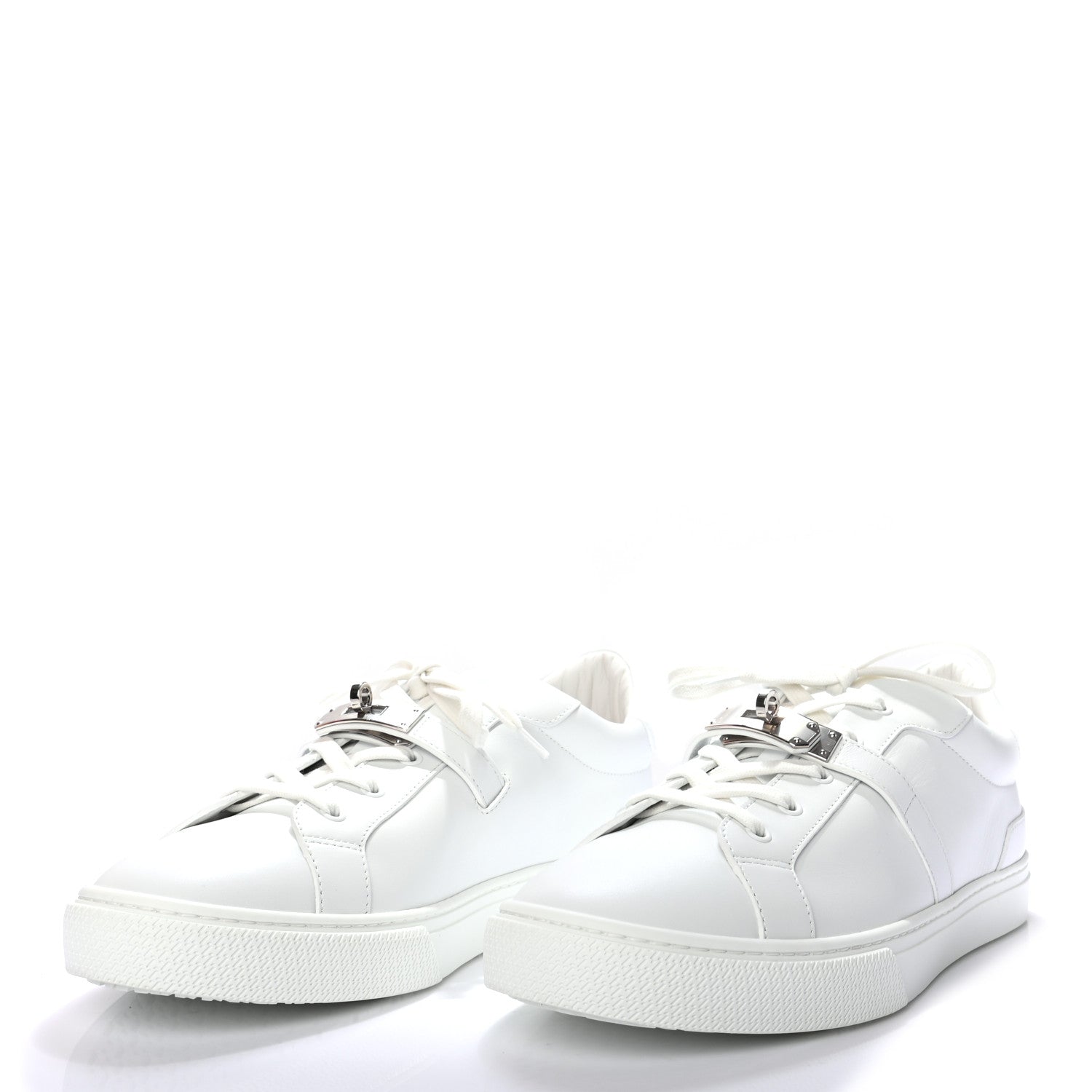 Hermes Calfskin Mens Day Sneakers 45 White 3 of 8