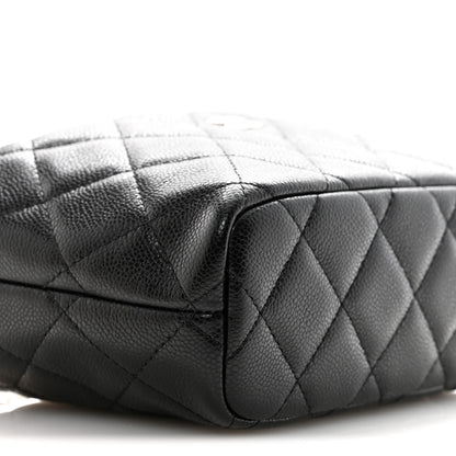 Chanel Caviar Quilted Hobo Clutch With Chain  Black 9 of 11