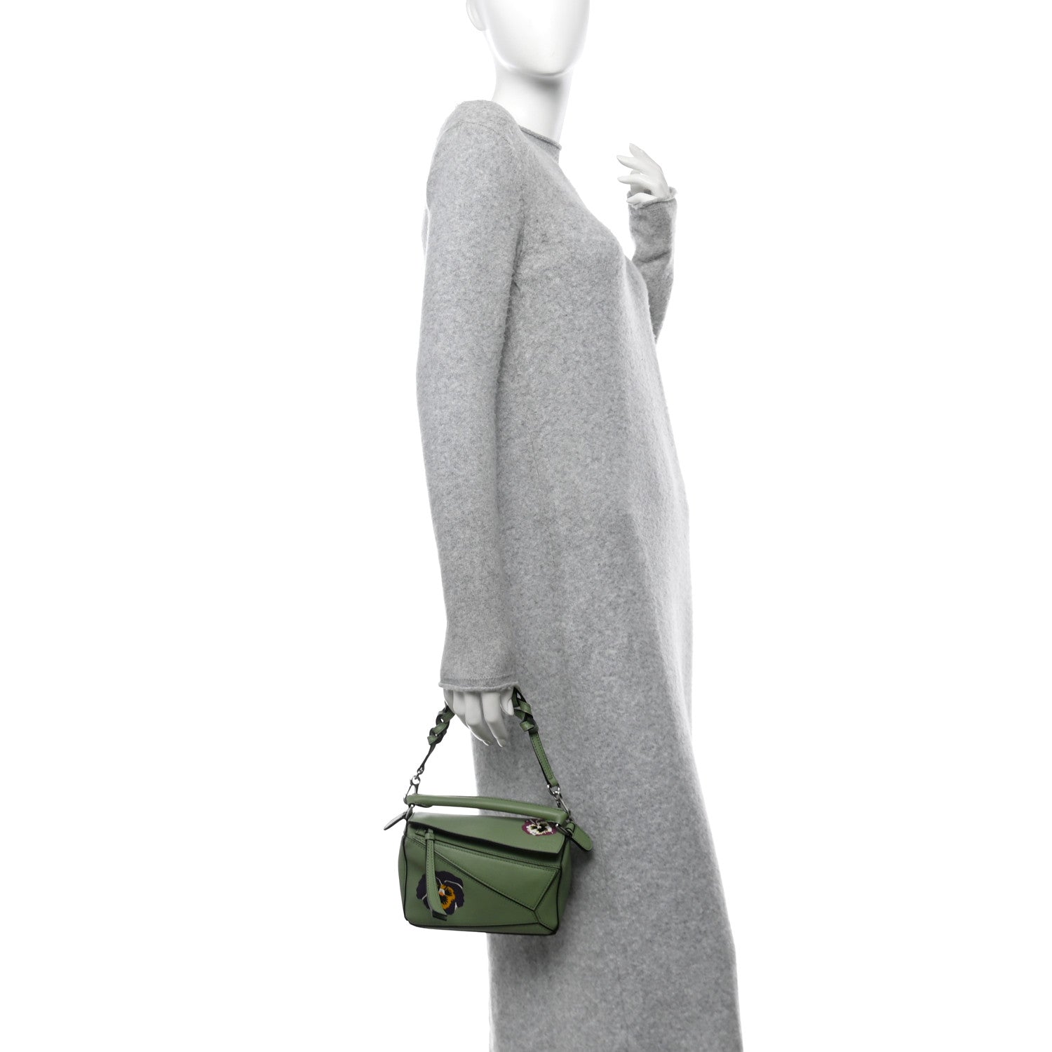 Loewe Calfskin Mini Pansies Puzzle Bag Rosemary 2 of 10