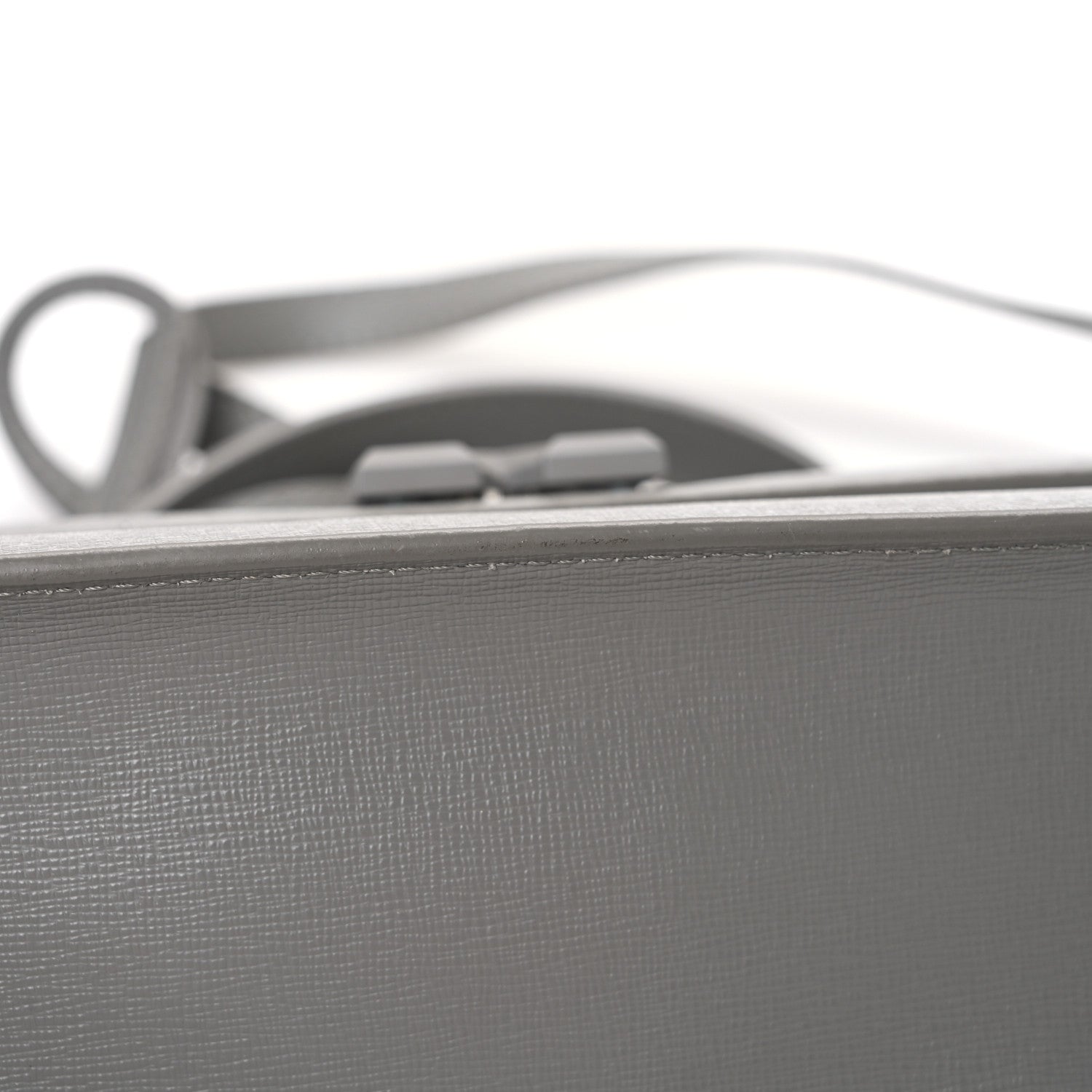 Off-White Saffiano Jitney 1.4 Top Handle Bag Grey 11 of 14