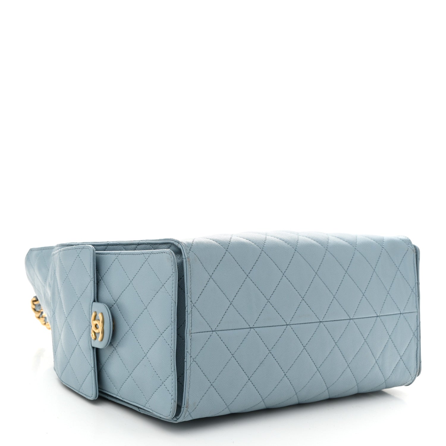 Chanel Caviar Quilted Medium Chanel 25 Handbag Blue 5 of 12