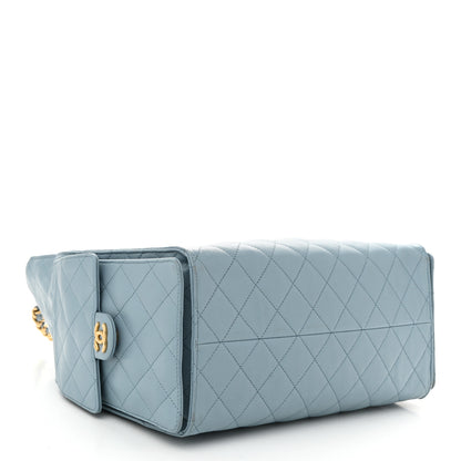 Chanel Caviar Quilted Medium Chanel 25 Handbag Blue 5 of 12