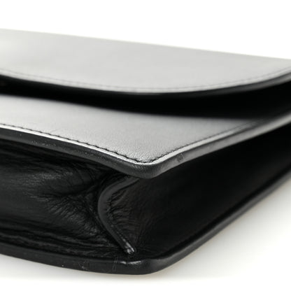 Christian Dior Ultra Matte Calfskin Saddle Chain Pouch Black 10 of 10
