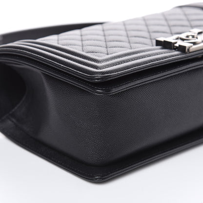 Chanel Caviar Quilted Medium Boy Flap Black 8 of 11