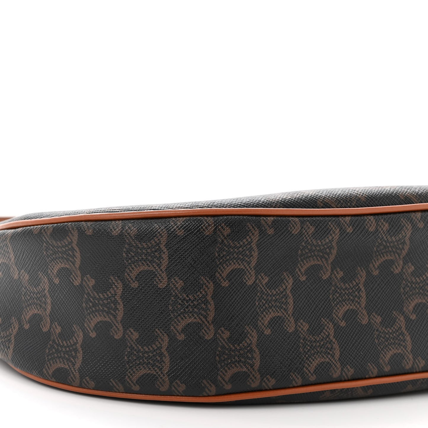 Triomphe Canvas Calfskin Ava Shoulder Bag Tan