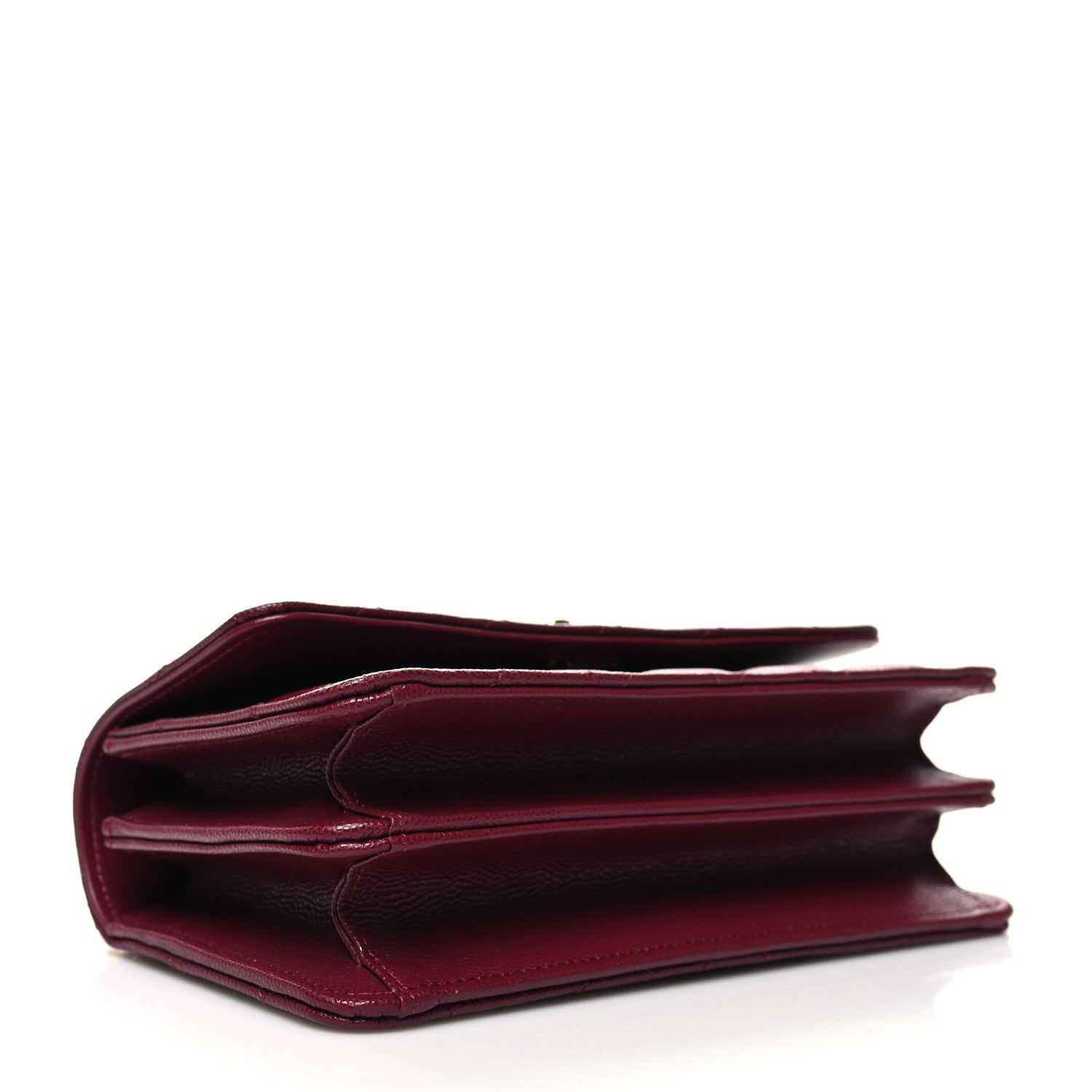 Chanel Caviar Quilted Timeless Charm Mini Flap Burgundy 4 of 12