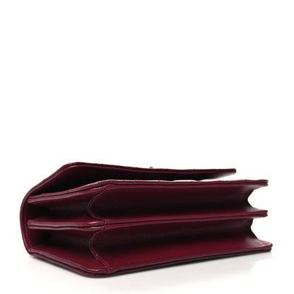 Chanel Caviar Quilted Timeless Charm Mini Flap Burgundy 4 of 12