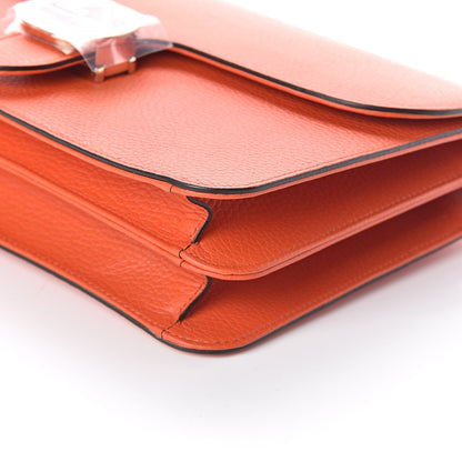 Gucci Dollar Calfskin Interlocking G Shoulder Bag Sun Orange 9 of 9