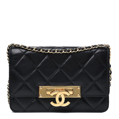 Chanel Lambskin Quilted Golden Class Wallet on Chain WOC Black 1 of 4